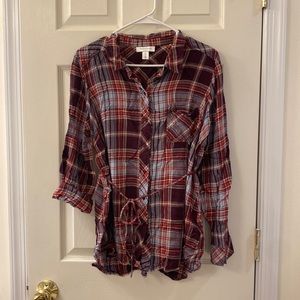Maternity - Button Up Flannel - Motherhood Maternity - Size XL